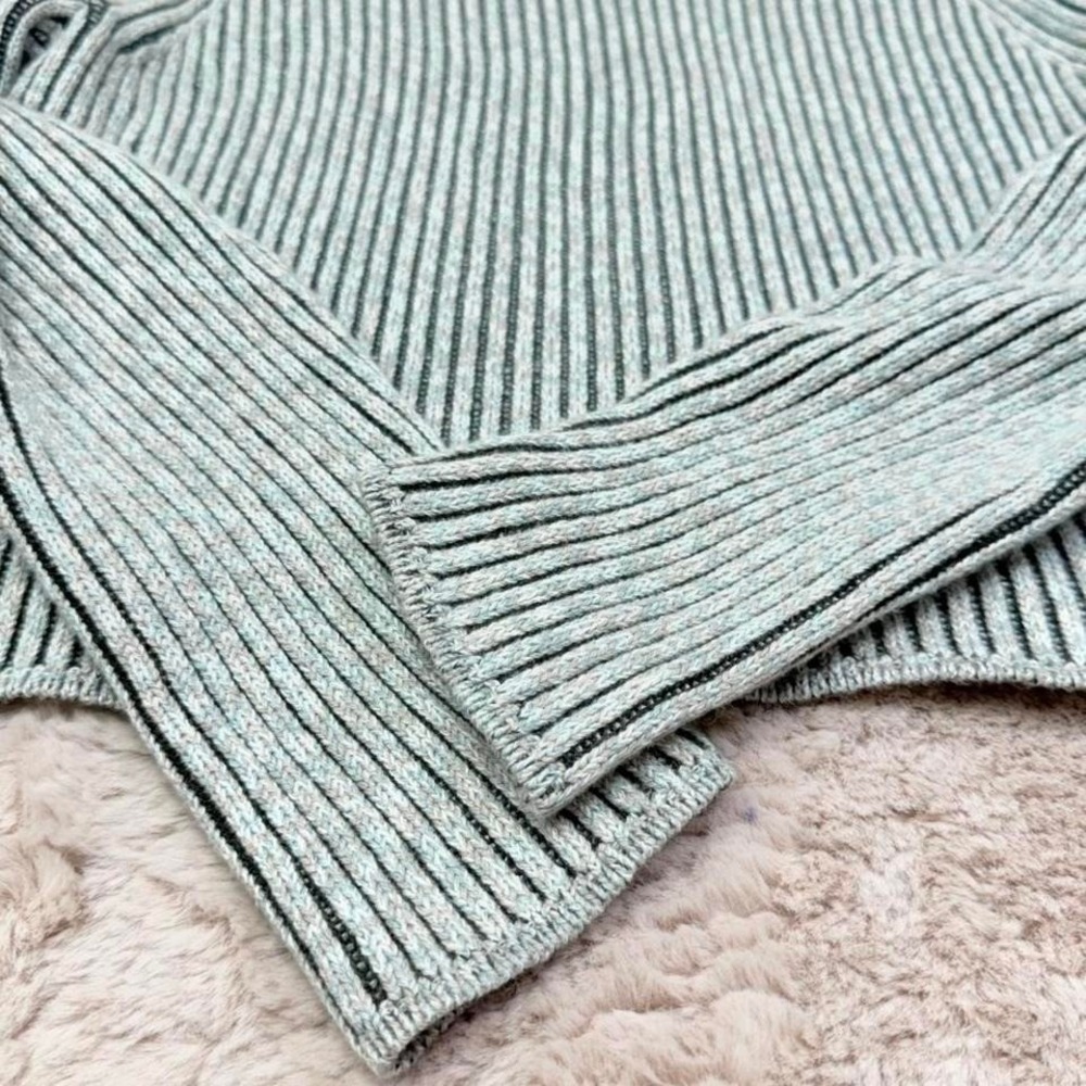 Lululemon Ribbed Mock Neck Sweater Merino Cashmere Knit Womens 10 - Picture 5 of 8